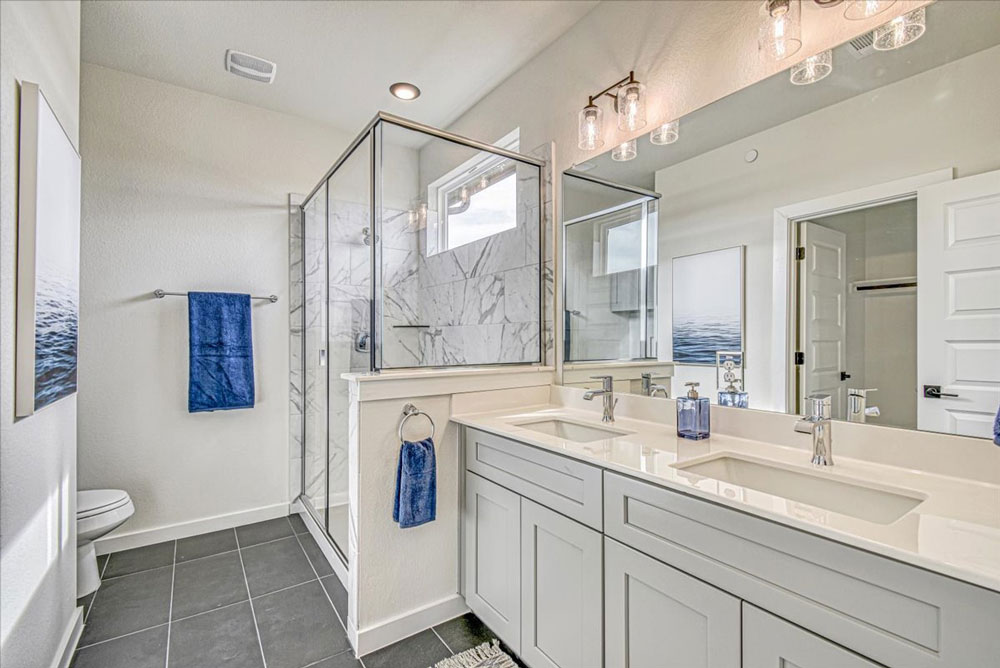 model home bath